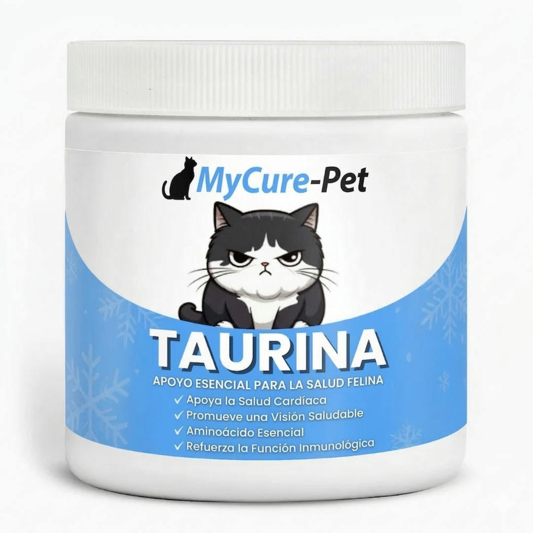 Mycure-Pet™ Taurina para Gatos | Apoyo para Corazón, Visión y Energía