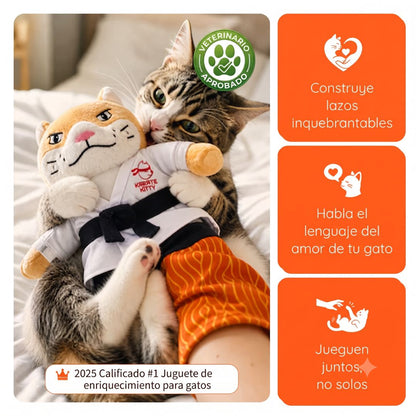 A marioneta de luta livre número 1 para gatos, para o máximo enriquecimento do seu gato.
