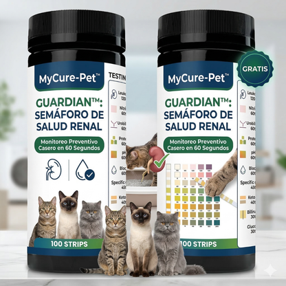 MyCure-Pet™ Guardian: Prueba de Salud Renal (100 Test)