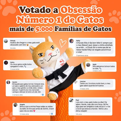 A marioneta de luta livre número 1 para gatos, para o máximo enriquecimento do seu gato.