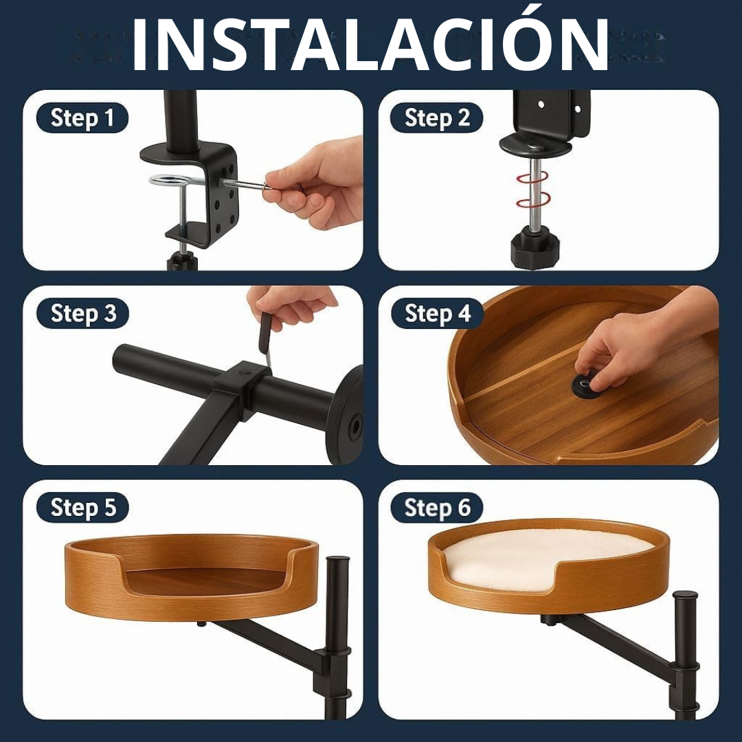 Cama Compañera: Tu Gato en la Oficina - MyCure Pets