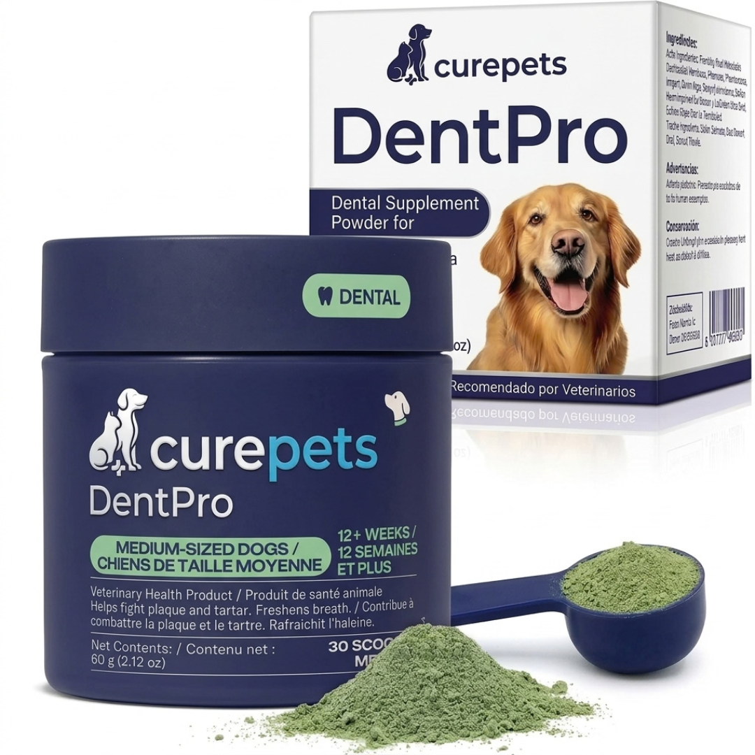 Canident Polvo Dental para Perros – Removedor de Placa Natural a base de Algas Marinas para Perros