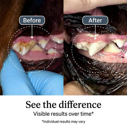 Denpro: Removes plaque and tartar without brushing in 3 to 5 weeks.